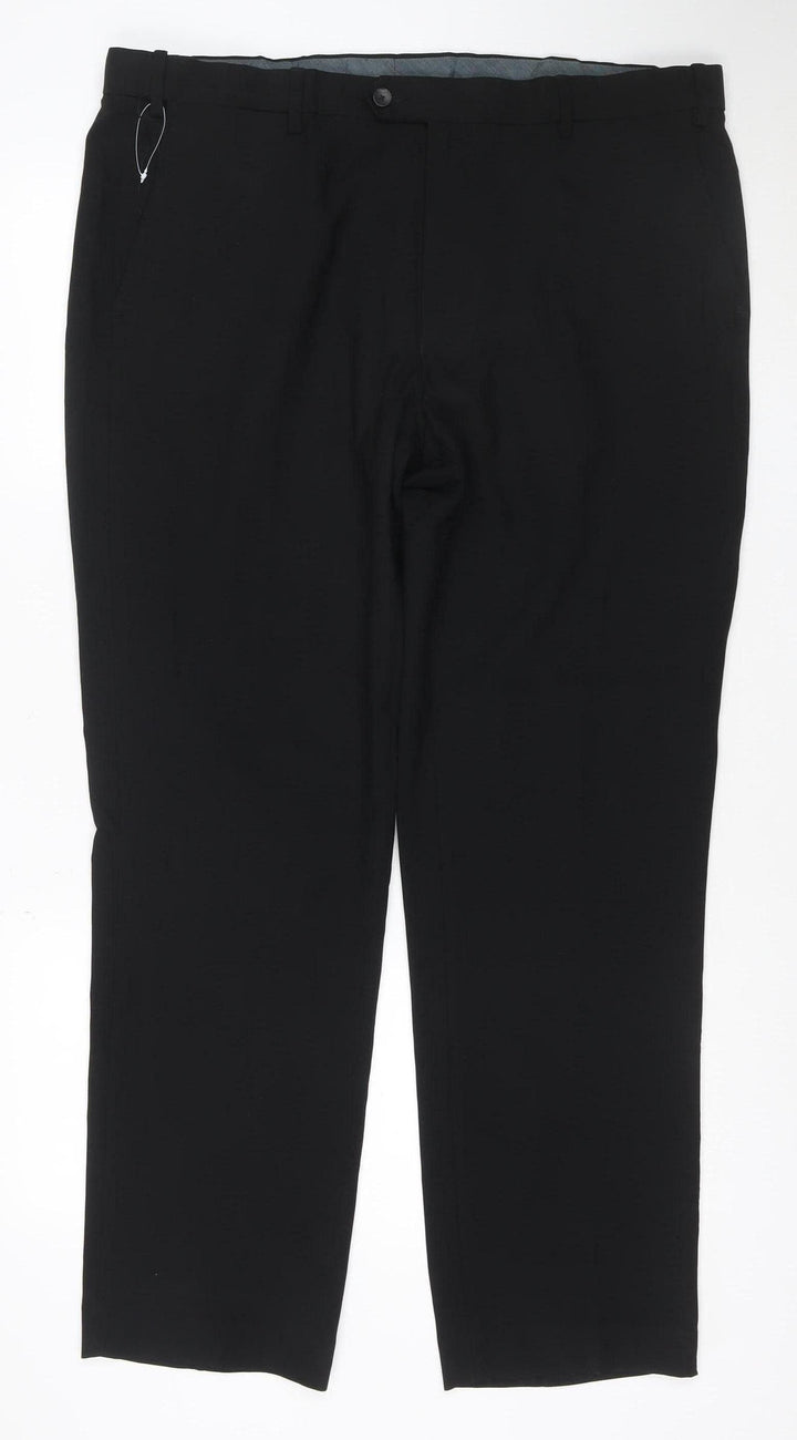 Marks and Spencer Men’s Black 40 Regular Dress Trousers