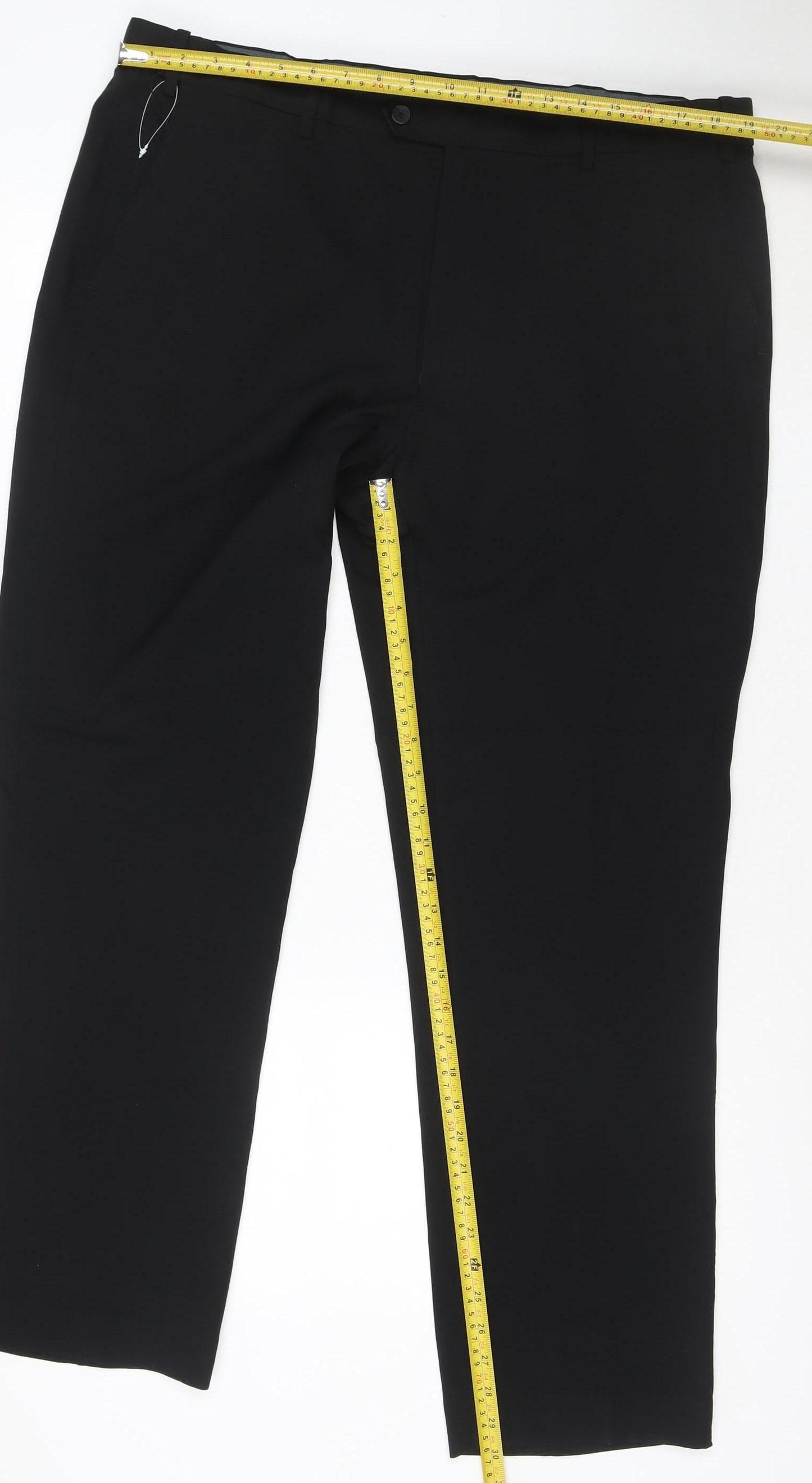 Marks and Spencer Men’s Black 40 Regular Dress Trousers