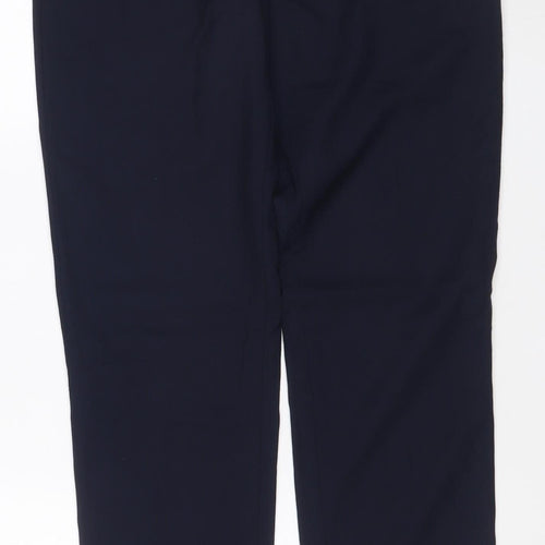 Marks and Spencer Men's Blue Slim Fit Wool Dress Trousers 30/33