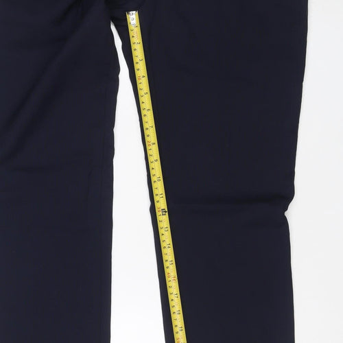 Marks and Spencer Men's Blue Slim Fit Wool Dress Trousers 30/33