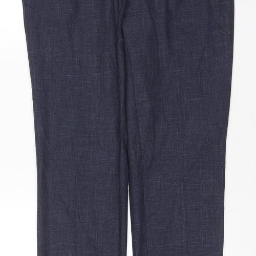 Marks and Spencer Men’s Blue Slim Fit Dress Pants 36L