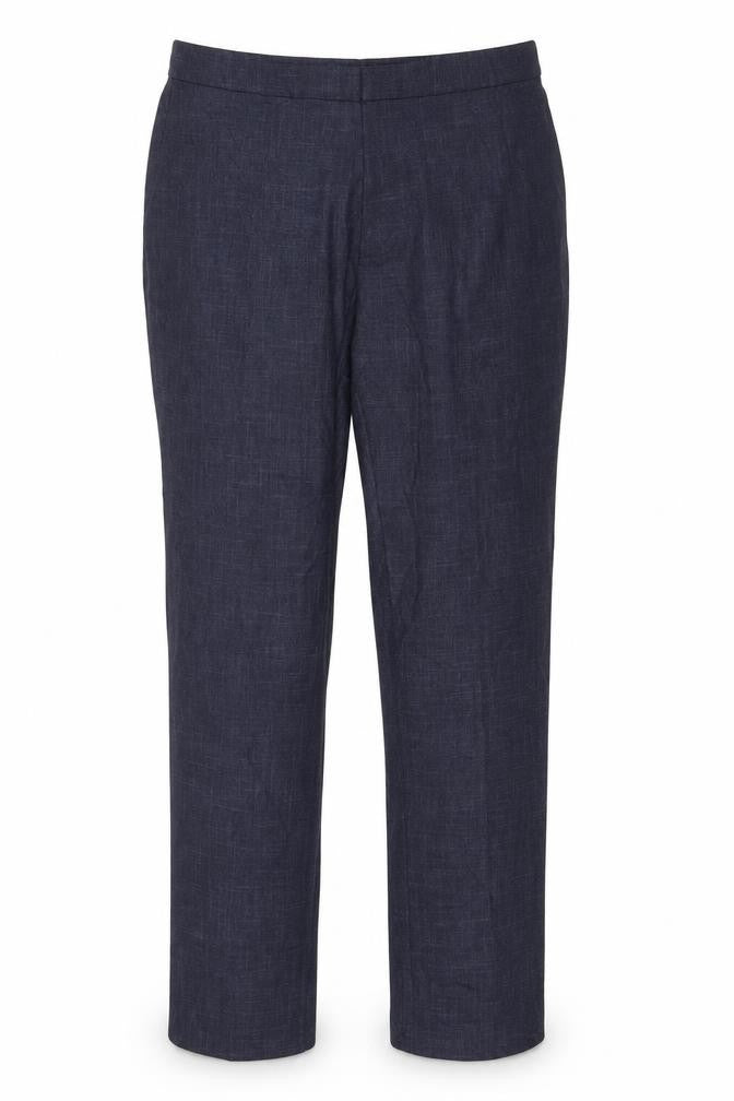 Front view of Marks & Spencer Men’s Blue Slim Fit Dress Pants 36L