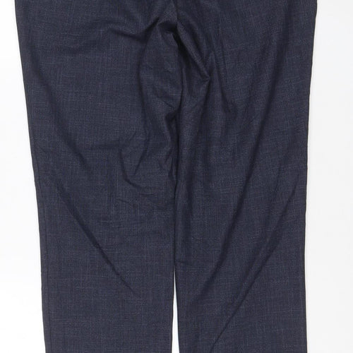 Marks and Spencer Men’s Blue Slim Fit Dress Pants 36L