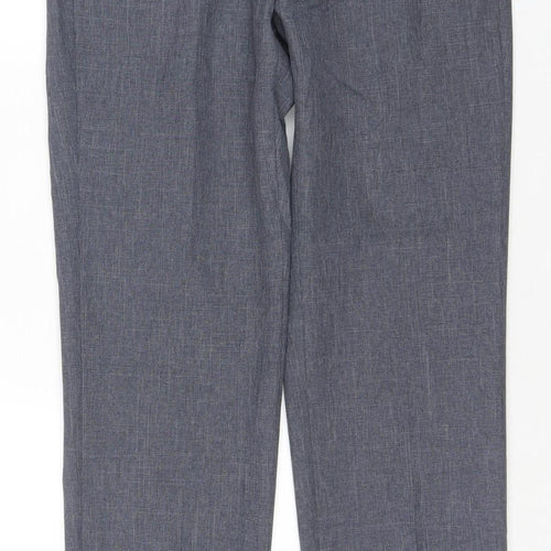 Marks and Spencer Men's Grey Regular Fit Chino Trousers 30in Waist