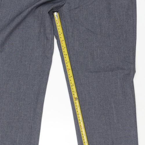 Marks and Spencer Men's Grey Regular Fit Chino Trousers 30in Waist