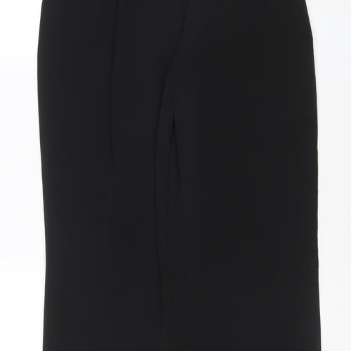 Marks and Spencer Women's Black Size 8 Tapered Trousers