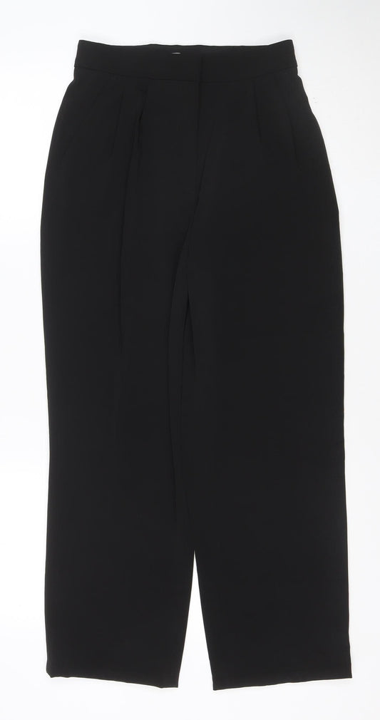 Marks and Spencer Women's Black Size 8 Tapered Trousers