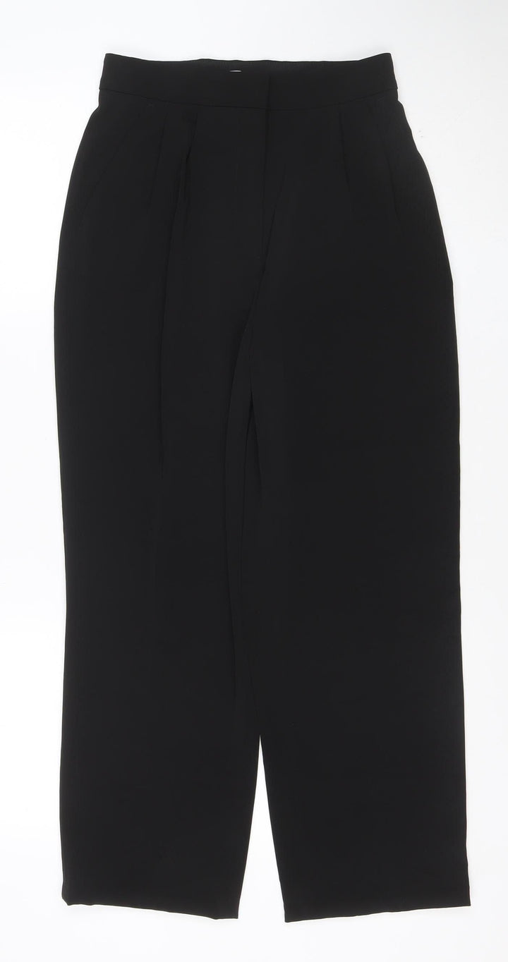 Marks and Spencer Women's Black Size 8 Tapered Trousers