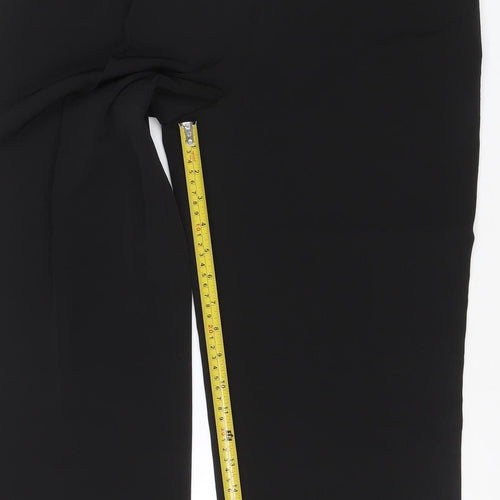 Marks and Spencer Women's Black Size 8 Tapered Trousers