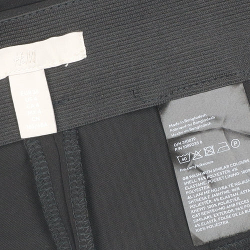 Marks and Spencer Women's Black Size 8 Tapered Trousers