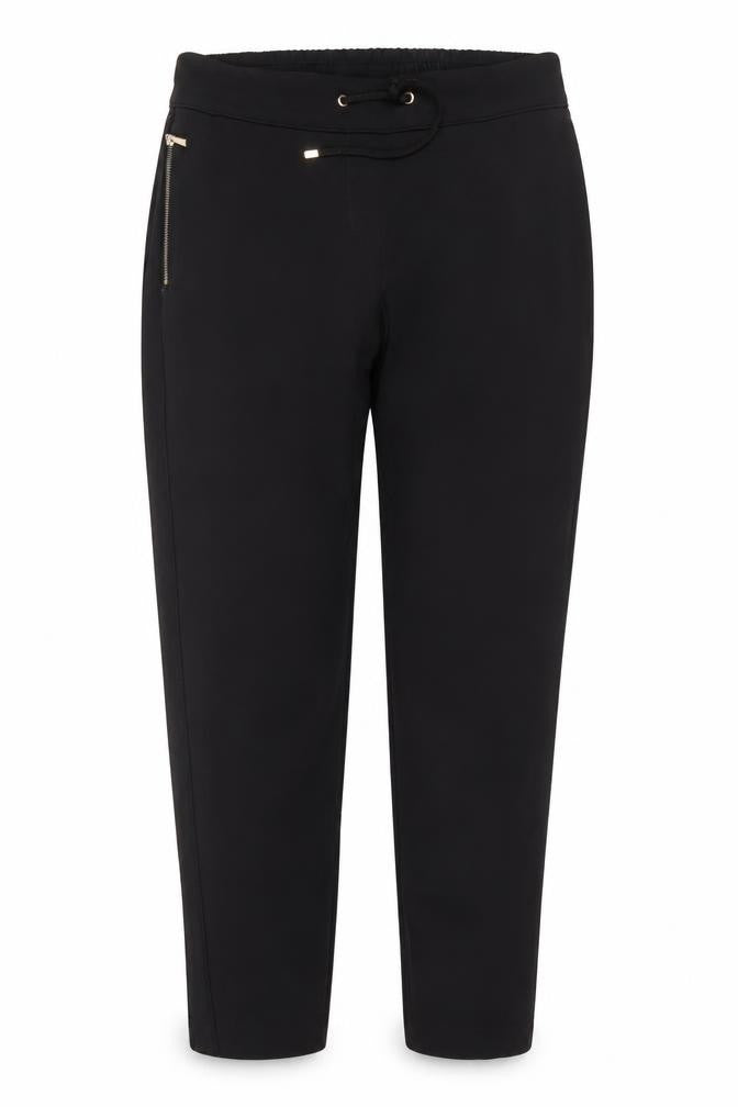 Wallis Women’s Black UK 10 Tapered Trousers with Zip Detail