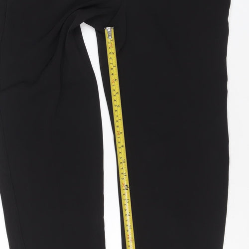 Wallis Women’s Black UK 10 Tapered Trousers with Zip Detail