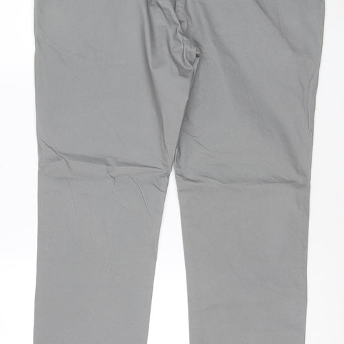 Marks and Spencer Men’s Grey Slim Fit Chino Trousers 38x33