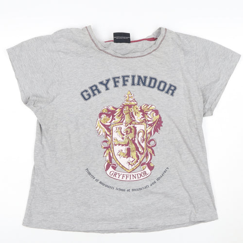 Harry Potter Gryffindor Grey Men's L Short Sleeve Cotton T-Shirt