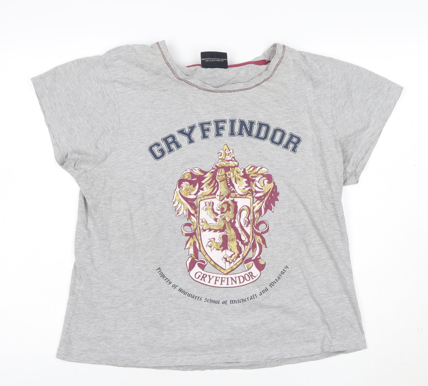 Harry Potter Gryffindor Grey Men's L Short Sleeve Cotton T-Shirt