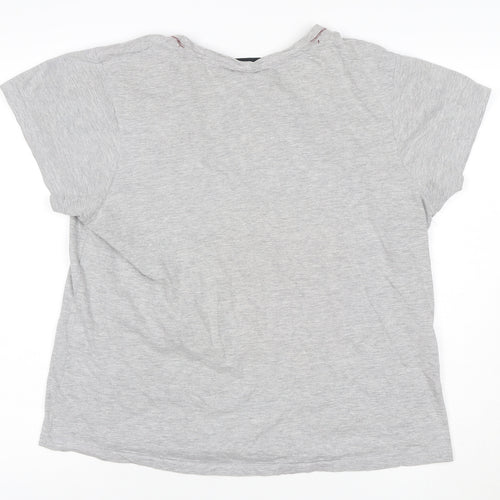 Harry Potter Gryffindor Grey Men's L Short Sleeve Cotton T-Shirt