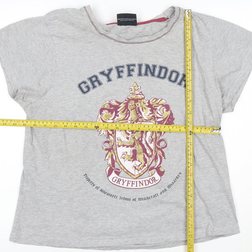 Harry Potter Gryffindor Grey Men's L Short Sleeve Cotton T-Shirt