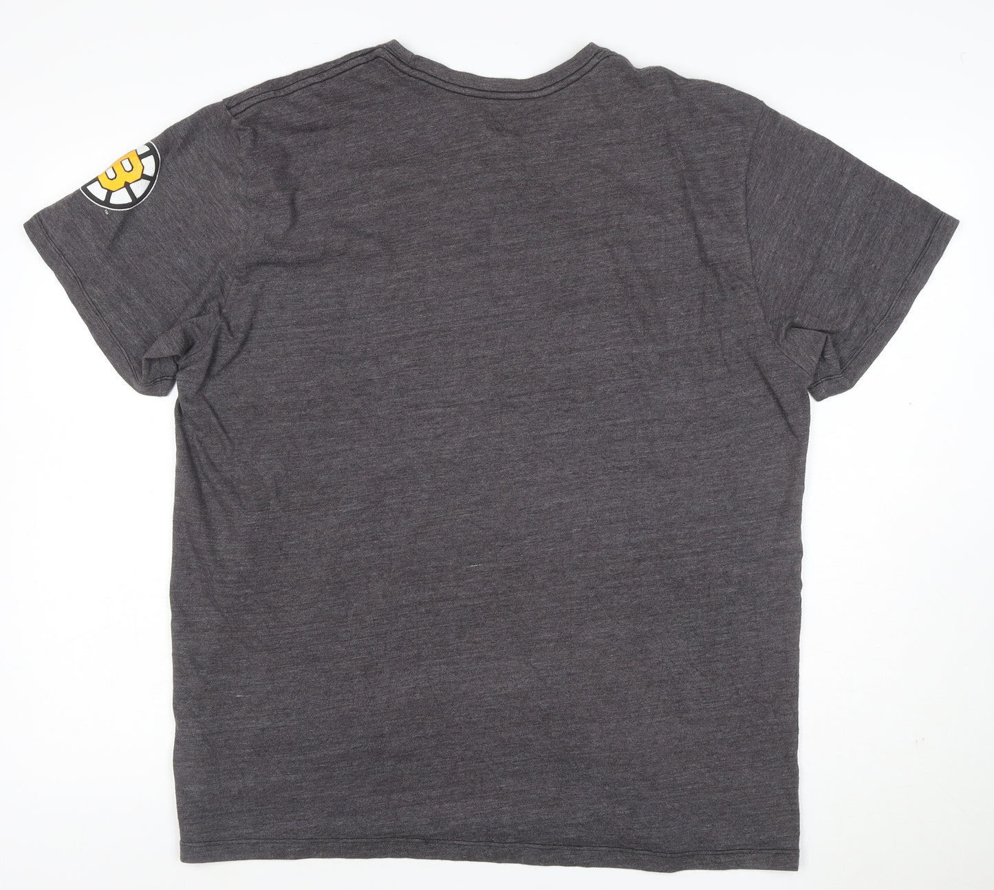 CCM Men's Grey Boston Bruins Graphic Sports T-Shirt XL