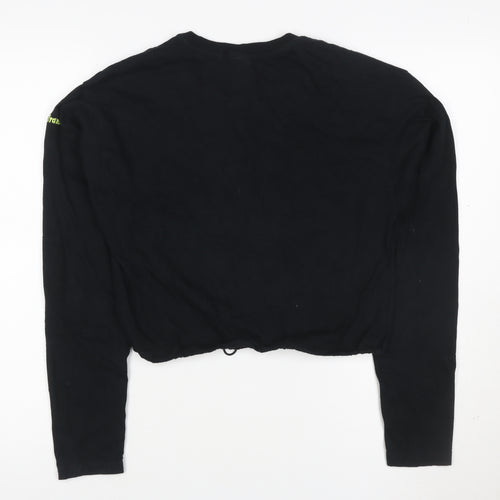 Urban Outfitters Women's Black Cotton Pullover Sweatshirt M
