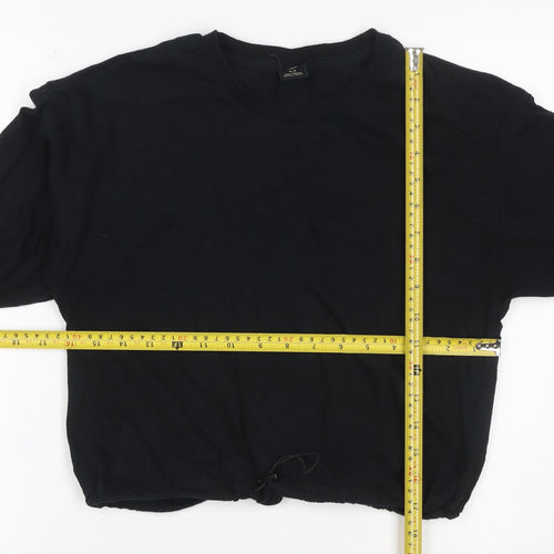 Urban Outfitters Women's Black Cotton Pullover Sweatshirt M