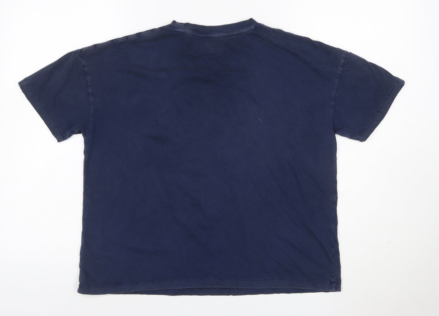 Hush Women's Blue Rebel Print Organic Cotton T-Shirt Size S