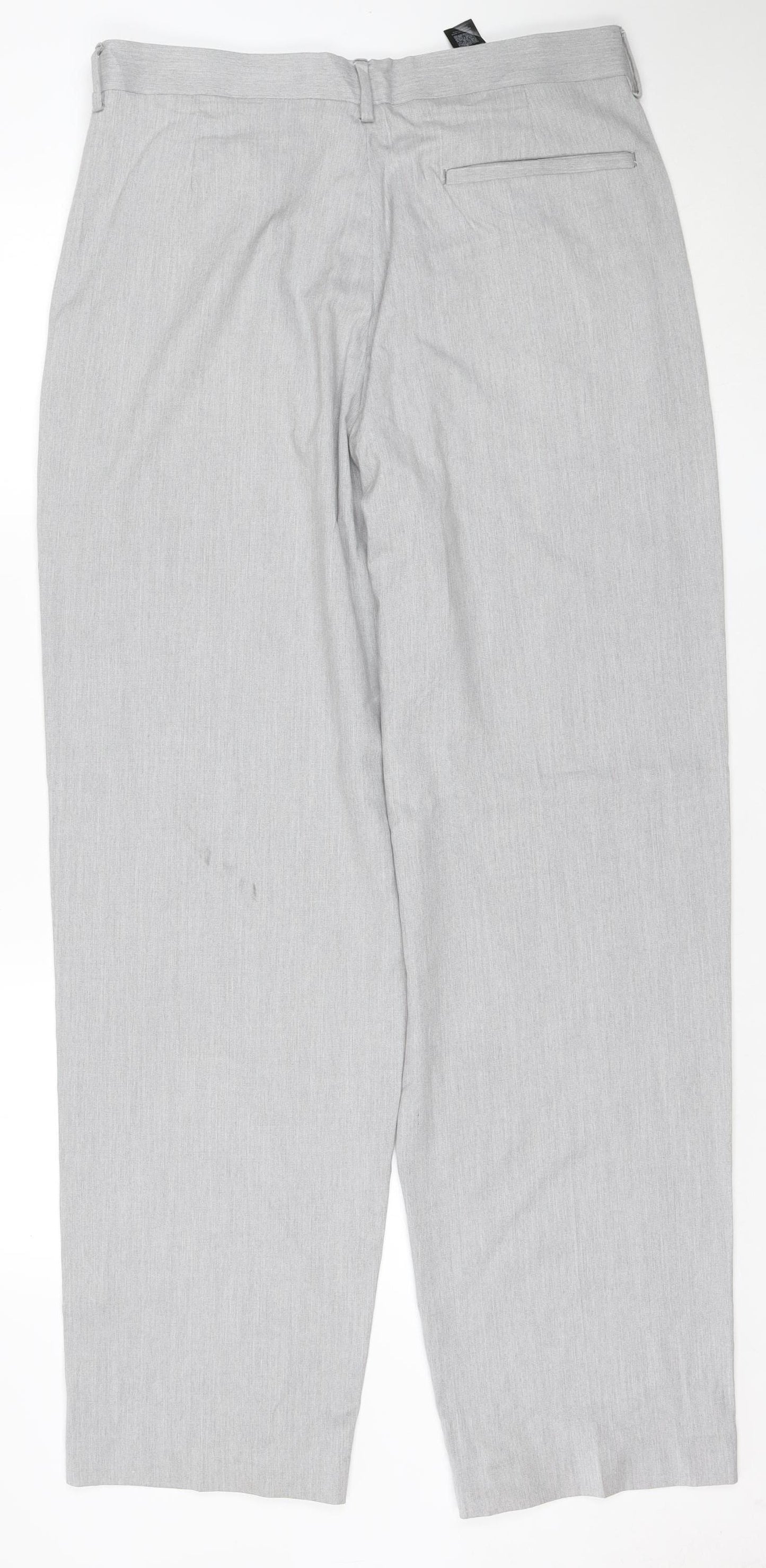 Topman Men's Grey W32 L34 Slim Fit Trousers