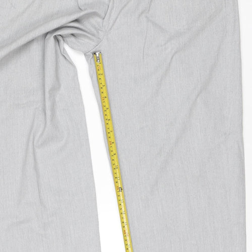 Topman Men's Grey W32 L34 Slim Fit Trousers