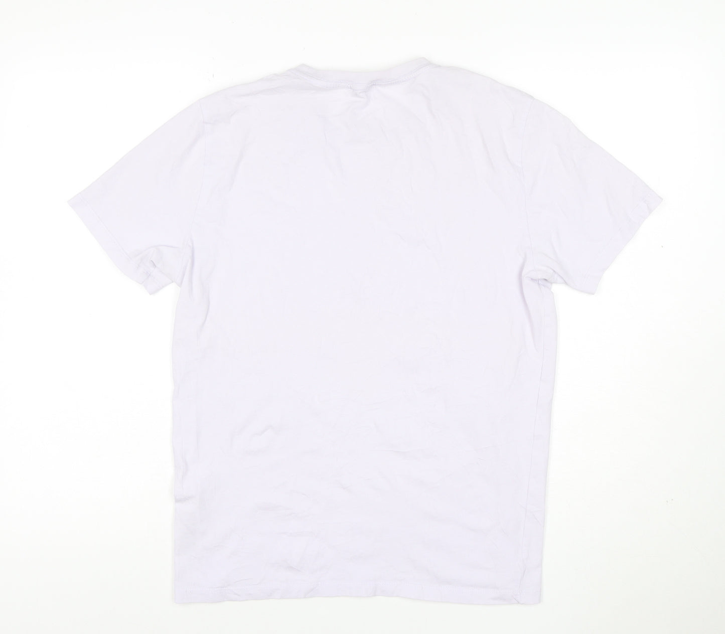 Reiss Women White Cotton Basic Short Sleeve T-Shirt S