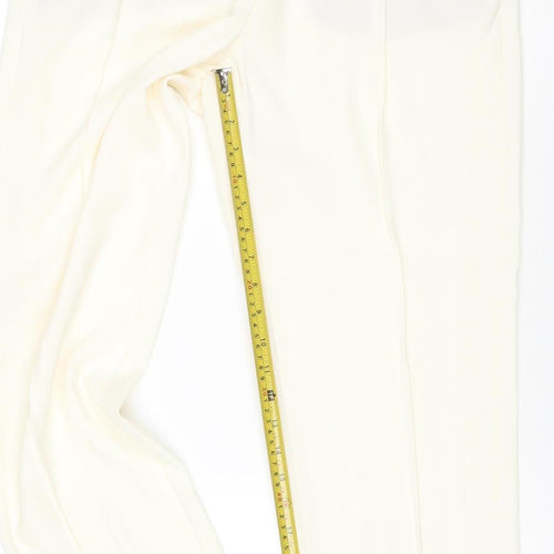 Marks and Spencer Women’s Ivory Crepe Jogger Trousers Size 12