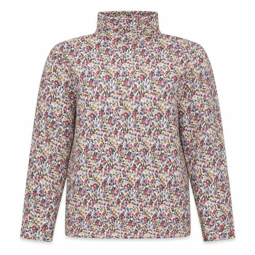 Spirit of the Andes Women's Multicoloured Floral Roll Neck Long Sleeve Top L