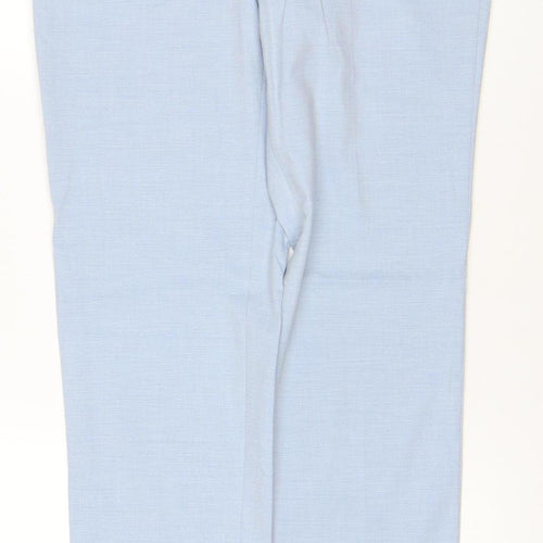 Marks and Spencer Men's Blue Slim Fit Chino Trousers 30W 33L