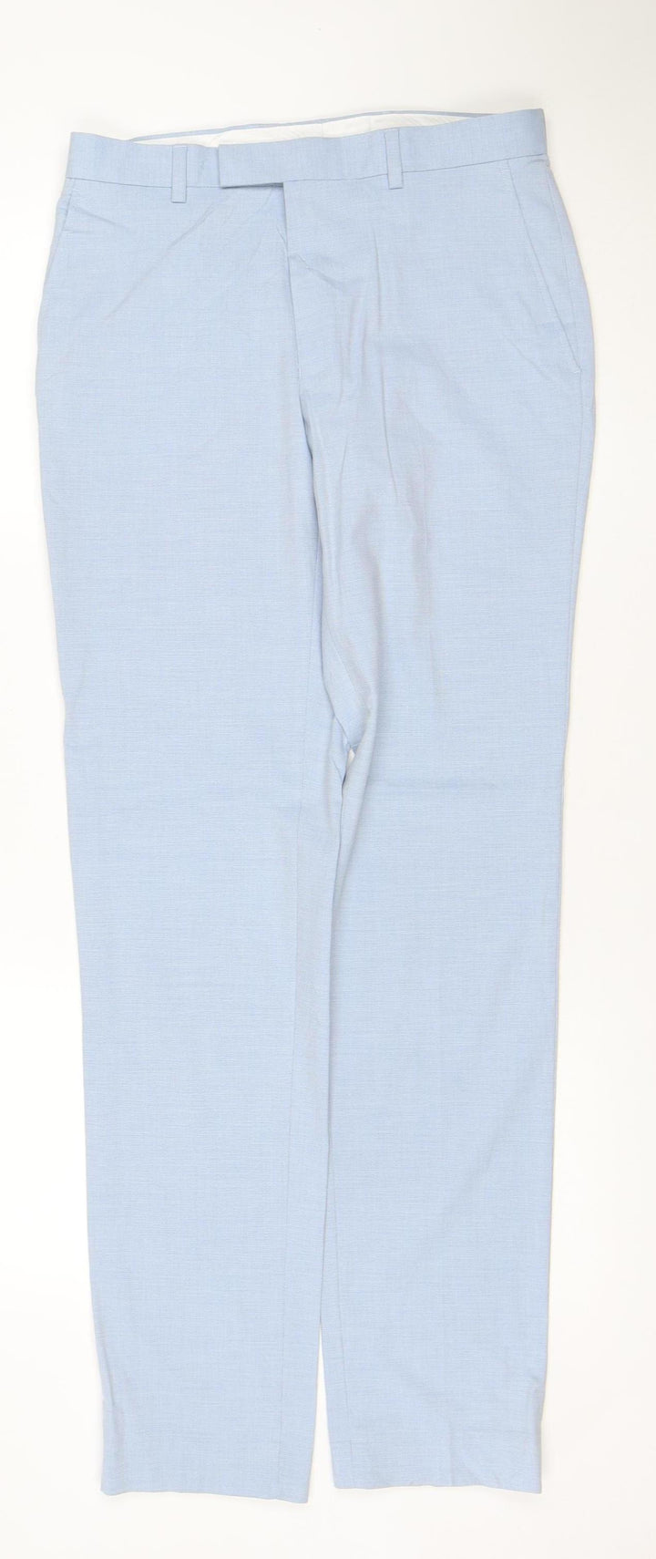 Marks and Spencer Men's Blue Slim Fit Chino Trousers 30W 33L