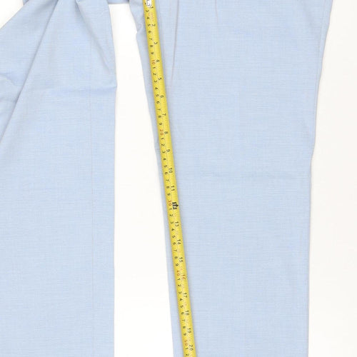 Marks and Spencer Men's Blue Slim Fit Chino Trousers 30W 33L