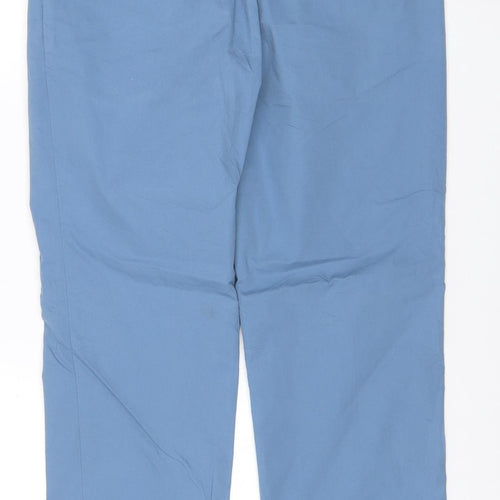 Marks and Spencer Blue Harbour Mens Blue Chino Trousers 34x31 Regular Fit