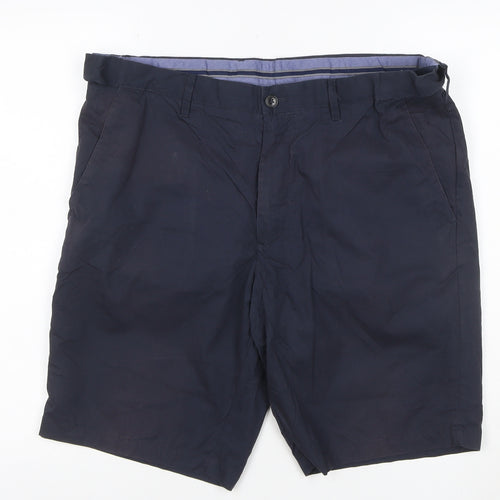 Marks and Spencer Men's Blue 36 Chino Shorts Cotton Stretch