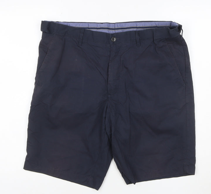 Marks and Spencer Men's Blue 36 Chino Shorts Cotton Stretch