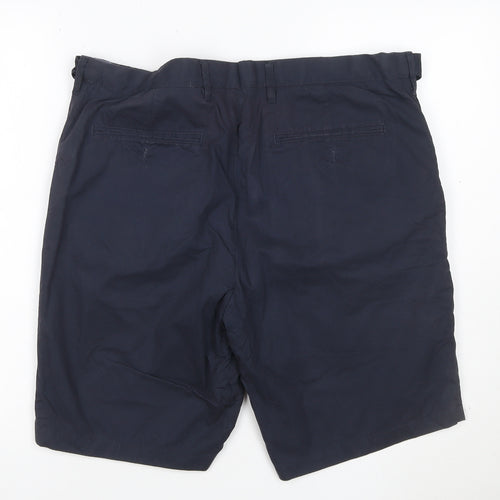 Marks and Spencer Men's Blue 36 Chino Shorts Cotton Stretch