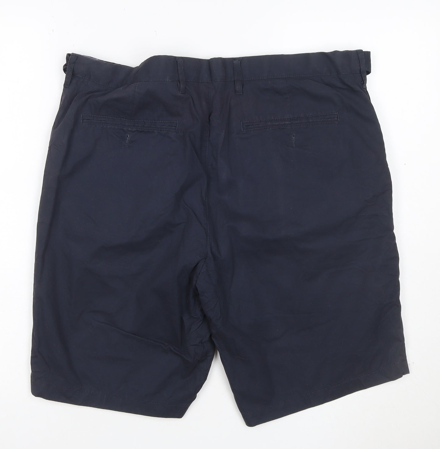 Marks and Spencer Men's Blue 36 Chino Shorts Cotton Stretch