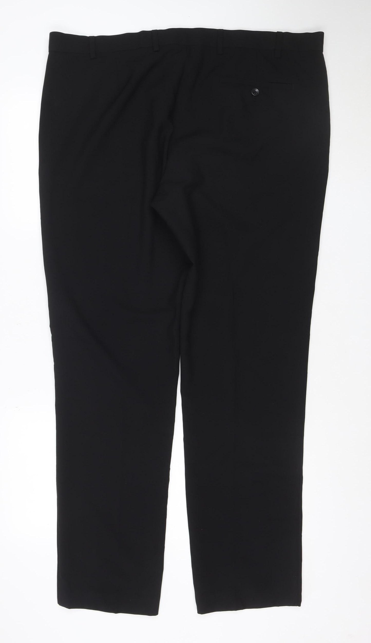 Marks and Spencer Men's Black Slim Fit Dress Trousers 42x33