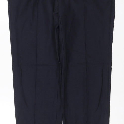 Marks and Spencer Savile Row Black Wool Tailored Mens Dress Trousers 32R
