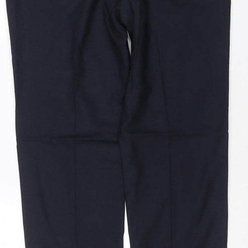Marks and Spencer Savile Row Black Wool Tailored Mens Dress Trousers 32R