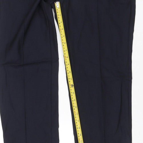 Marks and Spencer Savile Row Black Wool Tailored Mens Dress Trousers 32R