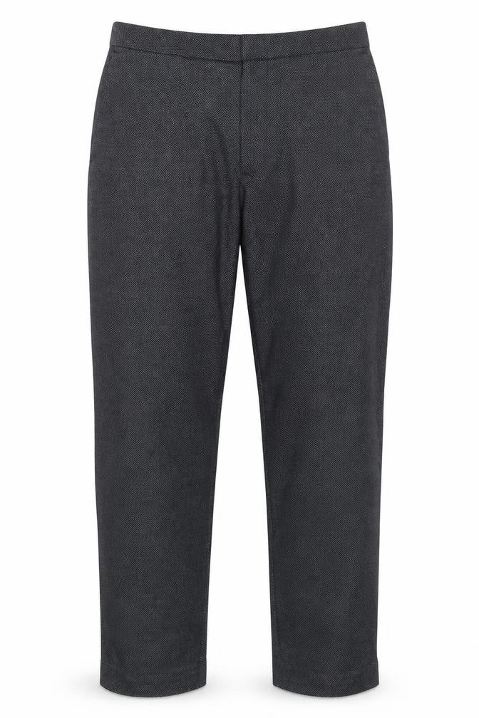 Front view of Marks & Spencer Autograph men’s grey slim fit trousers 32r