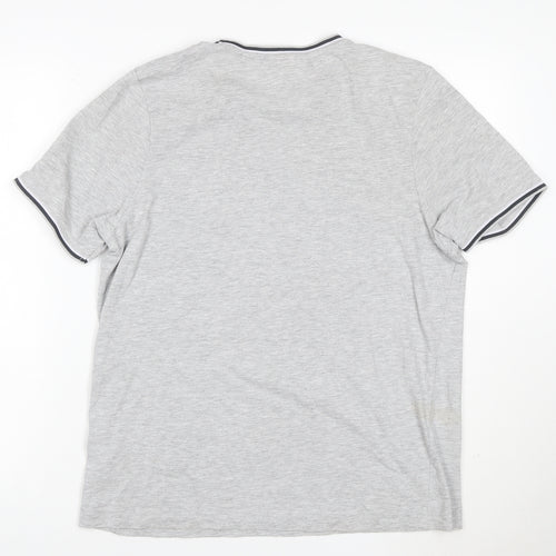 Slazenger Men's Grey Short Sleeve Crew Neck T-Shirt Size M
