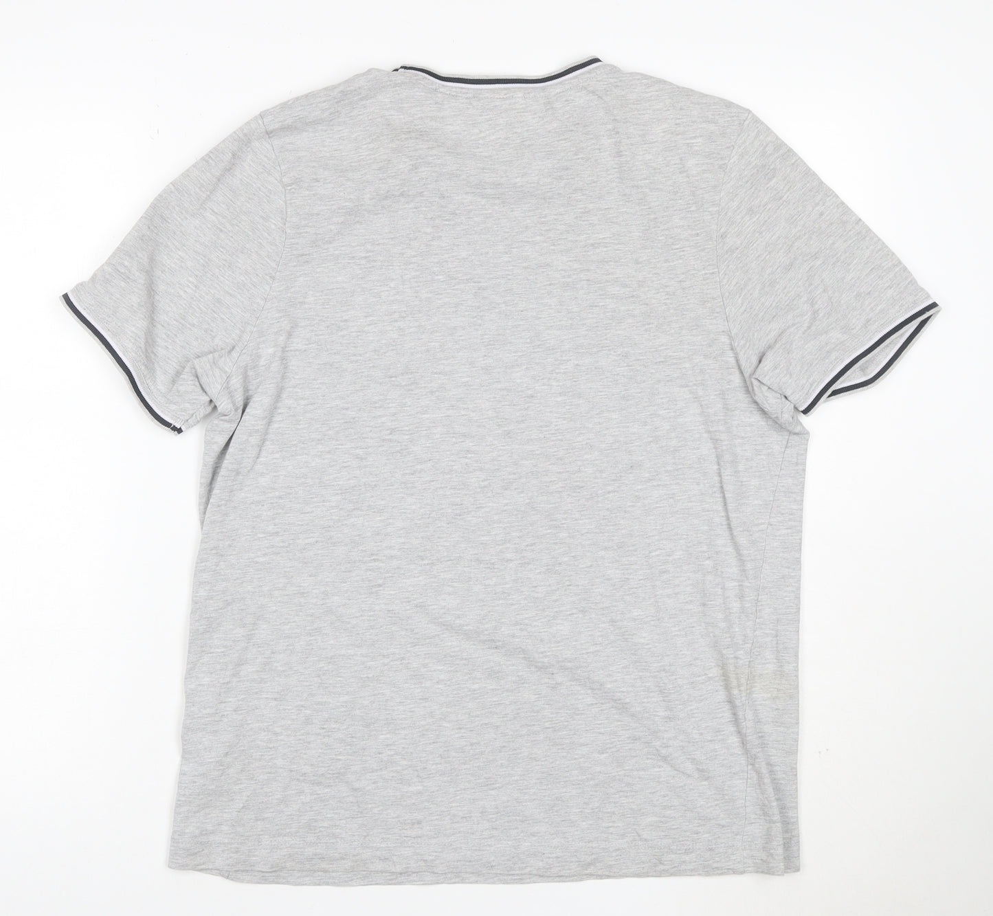 Slazenger Men's Grey Short Sleeve Crew Neck T-Shirt Size M