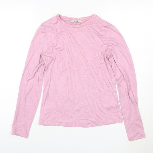 Marks and Spencer Women’s Pink Crew Neck Long Sleeve Pullover Jumper Size 10