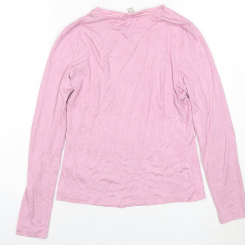 Marks and Spencer Women’s Pink Crew Neck Long Sleeve Pullover Jumper Size 10