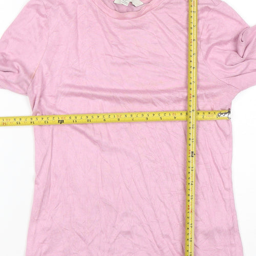 Marks and Spencer Women’s Pink Crew Neck Long Sleeve Pullover Jumper Size 10