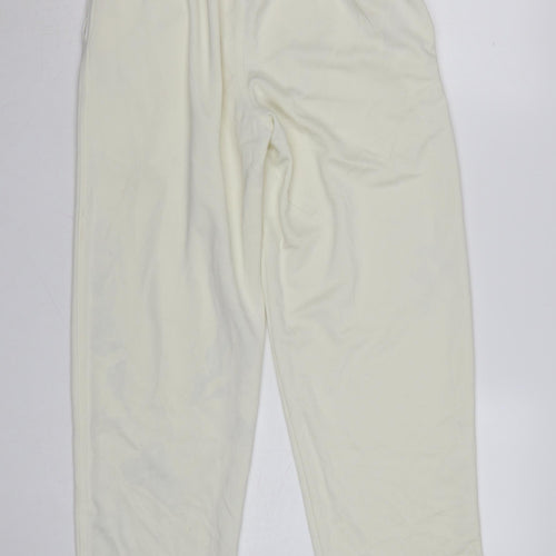 Slazenger Men Ivory Regular Fit Sweatpants S Lightweight Sports Trousers