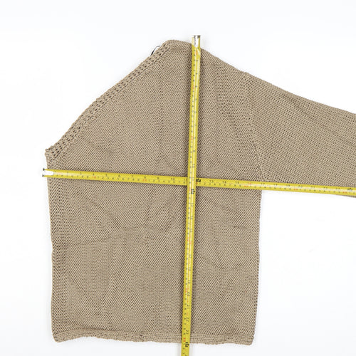 Marks and Spencer Women Beige Knit Pullover Jumper Size S